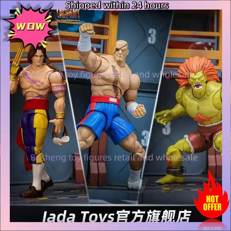 

New In Stock Original Jada Street Fighter 6 Anime Figure 15cm Cammy White Guile Dee Jay Action Figure Street Fighter Toys Gift