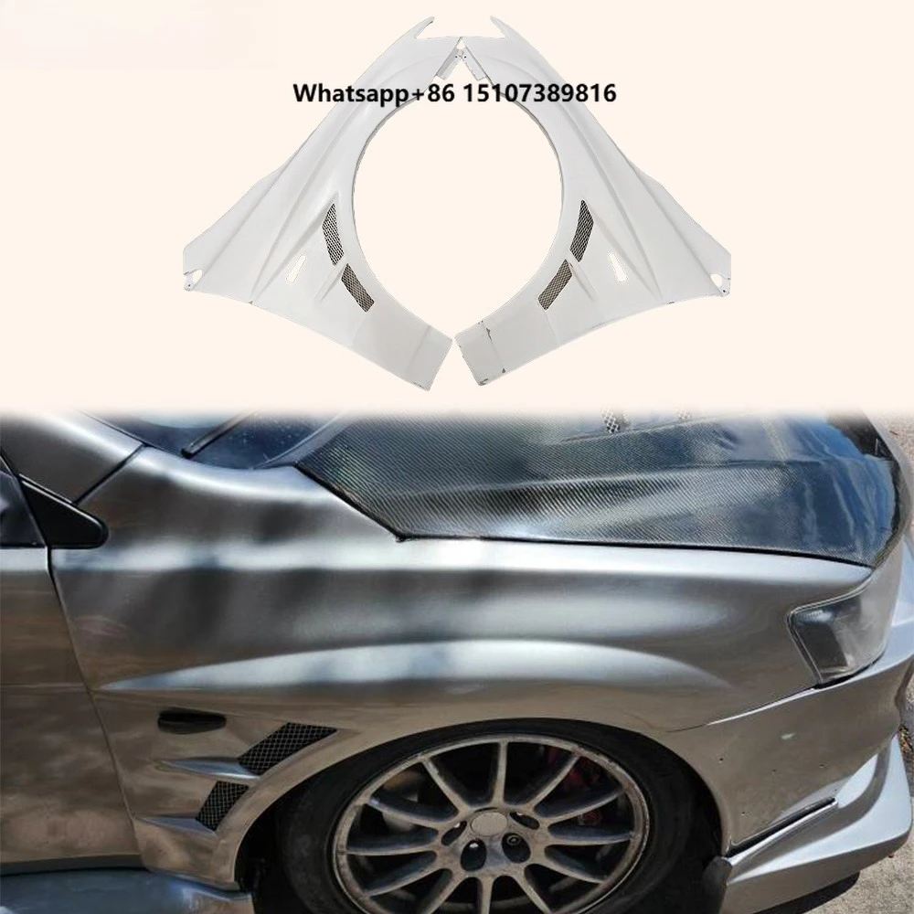 For Evolustion EVO 10 X CS Style Vented Front Fender FRP Unpainted