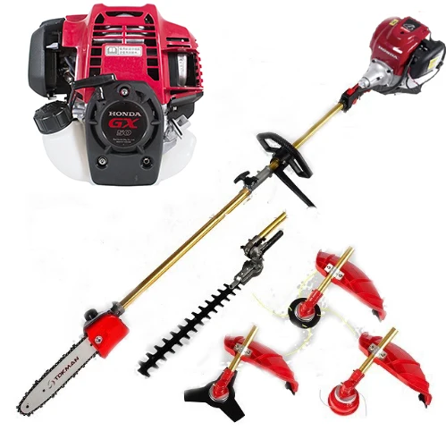 

GX50 brushcutter 5 in 1 hedge trimmer 4 stroke Petrol strimmer Grass cutter tiller