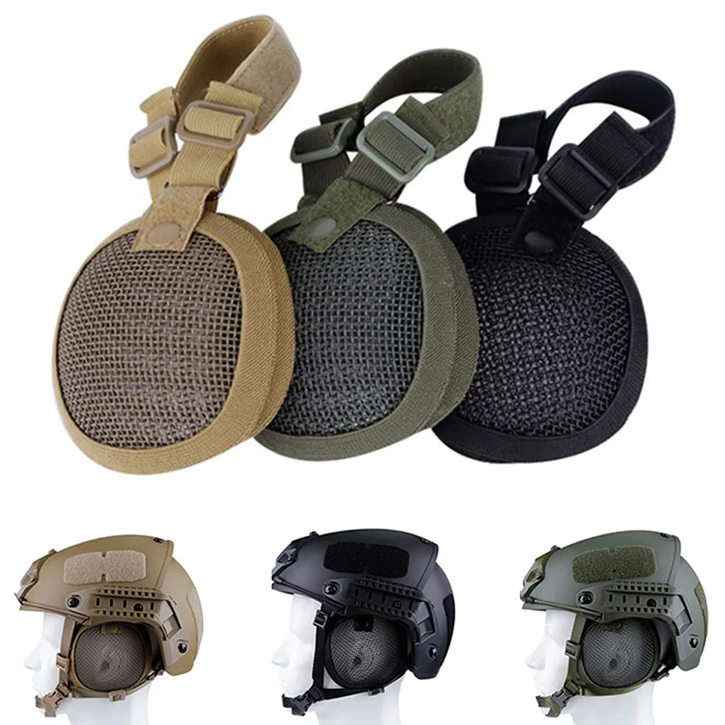 Orejera táctica de malla de acero – Protección auditiva Airsoft
