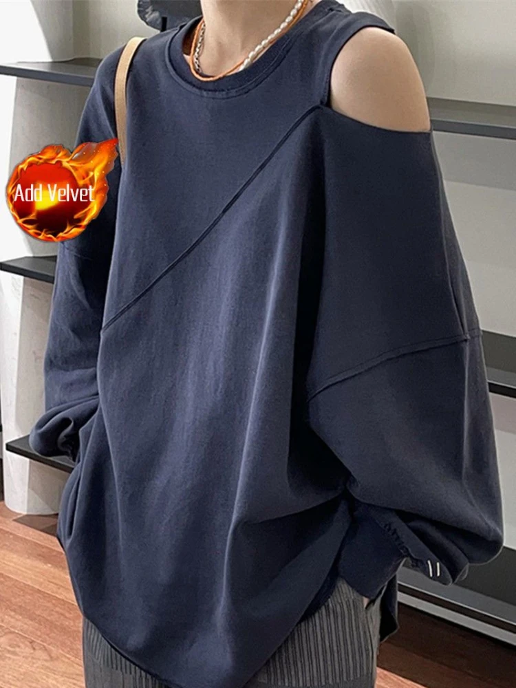 Blue Hoodies Hooded Sweatshirts for Women Female Clothes Plain Slim Sport Y 2k Vintage Novelty Y2k Japanese Streetwear E M Tops