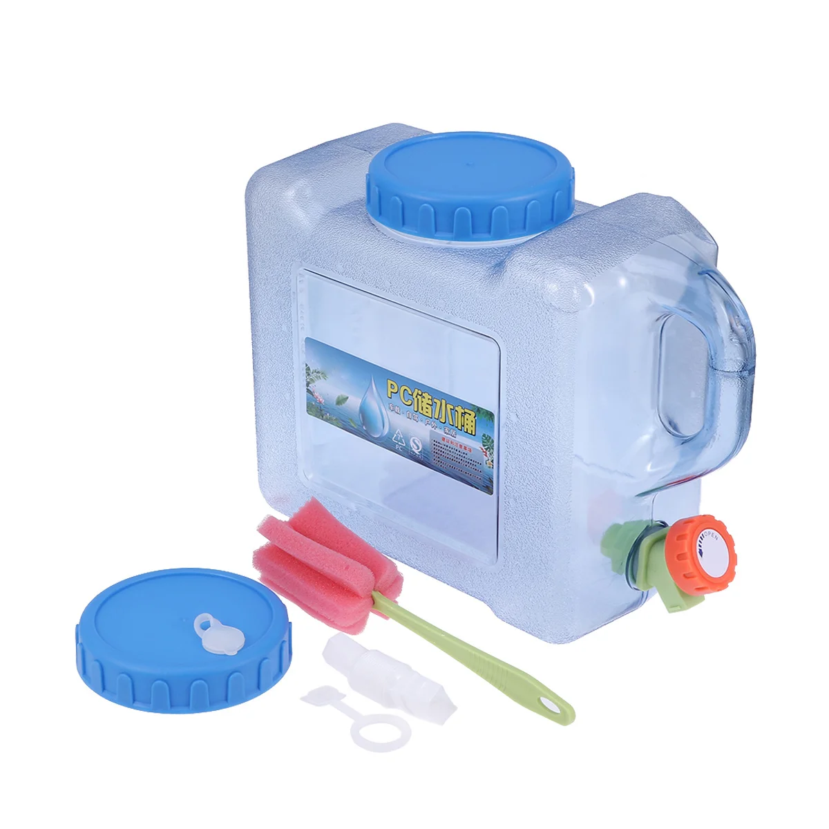 

5L Portable Drinking Water Tank Durable Space-Saving For Camping Hiking Fishing Travel Outdoor Water Storage Bucket