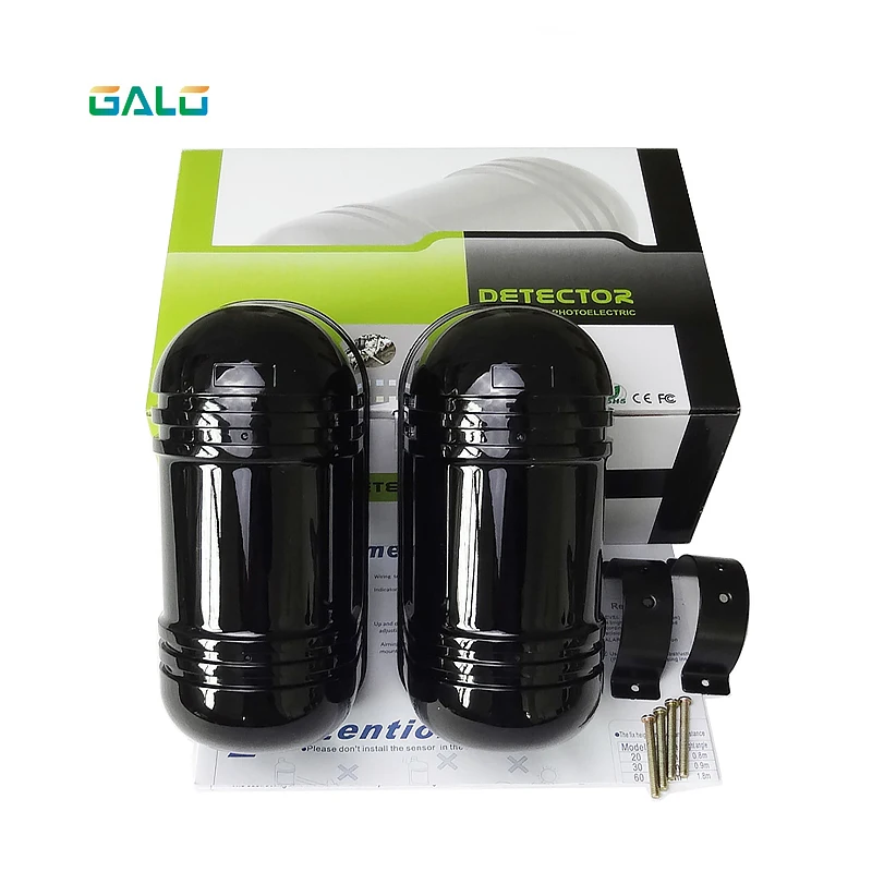 GALO Outdoor 10m~150m Wall Gate Window Photoelectric Infrared Double Beam Detector Perimeter Protection 2 Beam Infrared Sensor