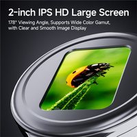 Handheld Mini Digital Magnifier Microscope 200X Zoom With 16 Leds Anti-Shake Electronic Magnifying Glass 2 Inch IPS Screen