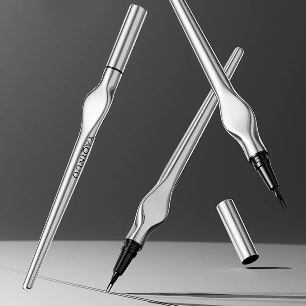 قلم حواجب مائي طويل الأمد مقاوم للتلطيخ سهل الاستخدام ومقاوم للماء قلم حواجب رفيع للوشم المؤقت سائل سيل A1Y3