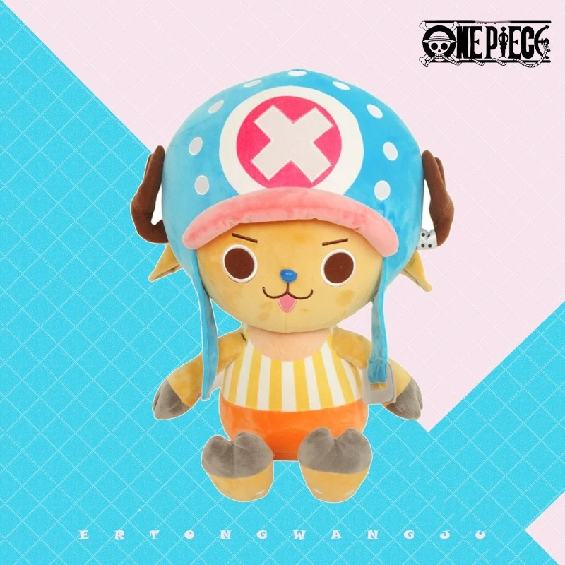 Jednoczęściowa klasyczna Tony Tony Chopper Kawaii kreskówka figurka duży rozmiar lalka pluszowa pokój zabaw dekoracja dla dzieci dziewczynka prezenty świąteczne