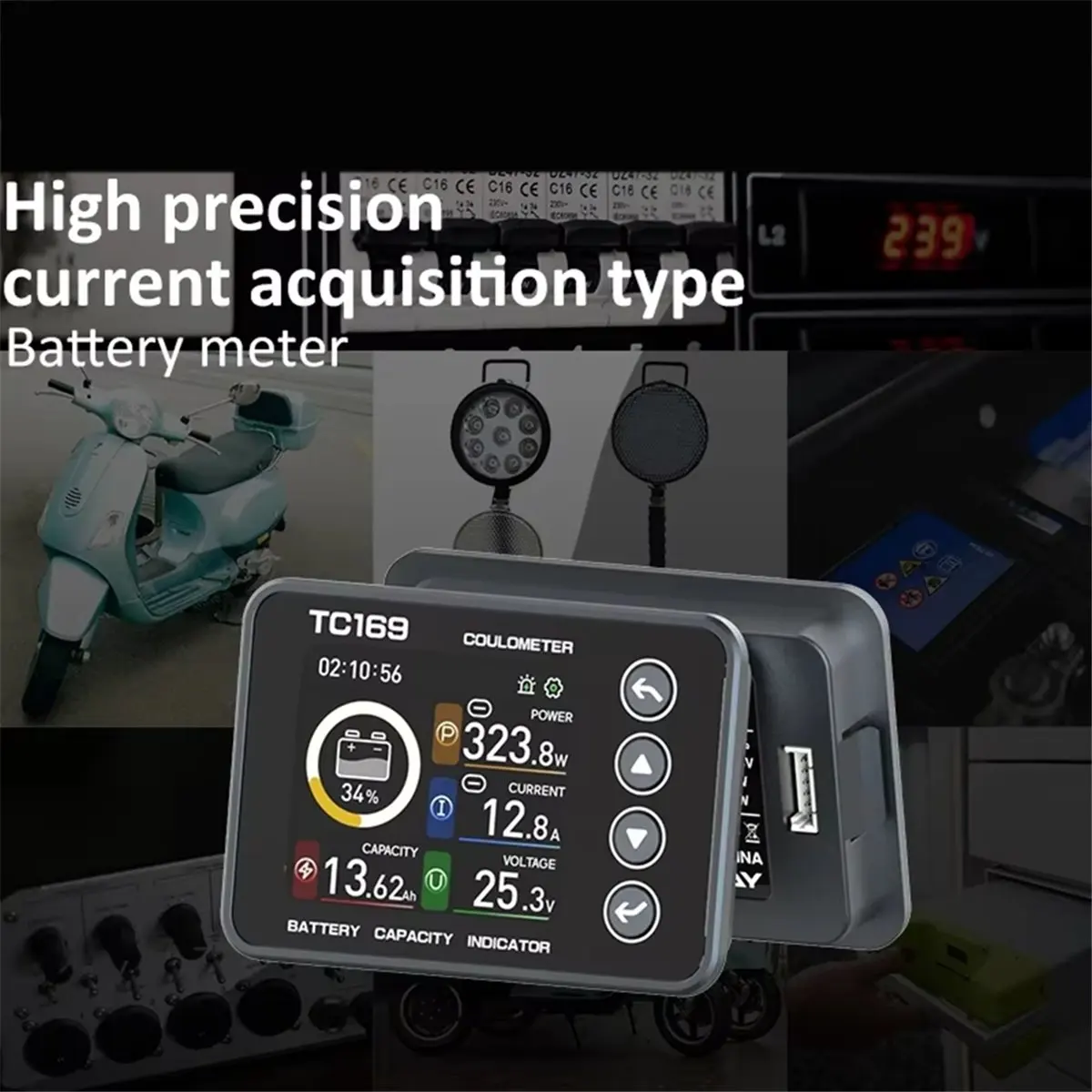 ad11]-tc169-color-screen-curon-electric-calcus-timphotospholtic-iron-clear-battery-power-display-table-bundle-cs30-30a