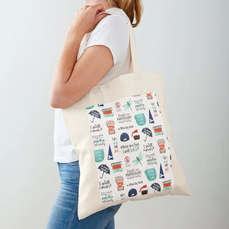 

Bigger Sticker pack: I smell snow, In omnia paratus, a film by kirk Tote Bag reusable shopping bag great bag the tote