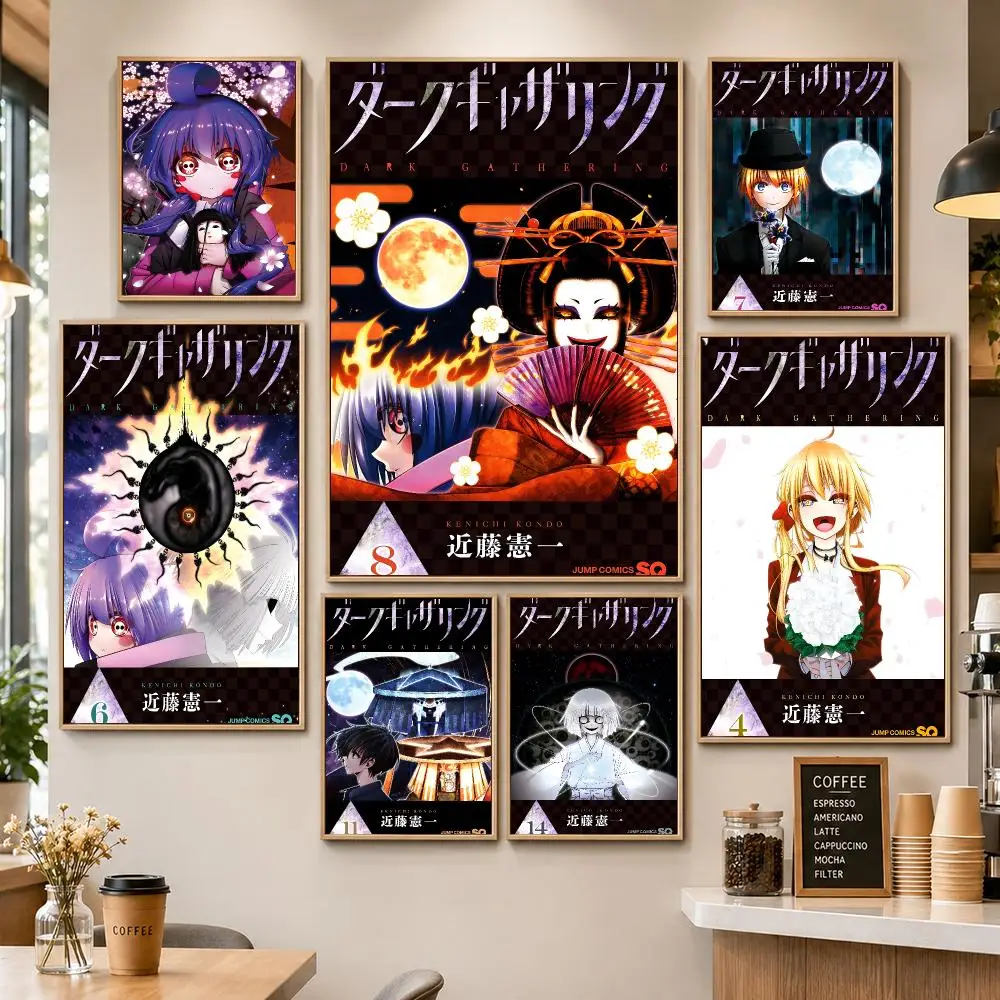 Anime Dark Gathering Horror Supernatural Ghost Poster HD Wall Decor Apartment Dorm Office Cafe Bedroom Home Gift