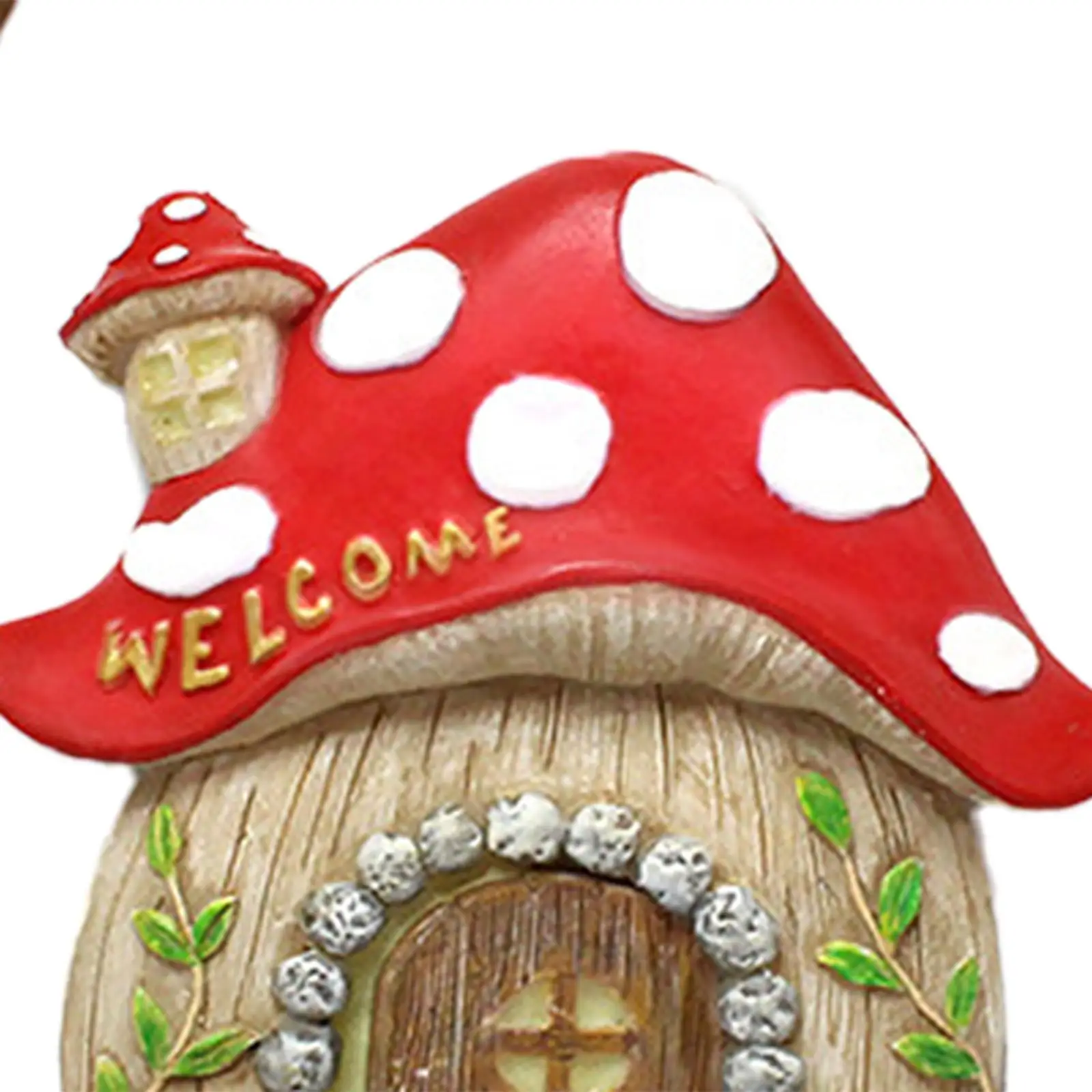 تماثيل حديقة عيد الميلاد تمثال الفطر يتوهج في الظلام مقاوم للماء في الهواء الطلق #5