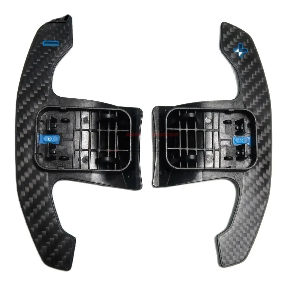 2021 2022 For BMW M3 G80 M4 G82 G83 M5 F90 2017-2021 Blue Carbon Paddle Shifters Steering Wheel Extension Shifters Replacement