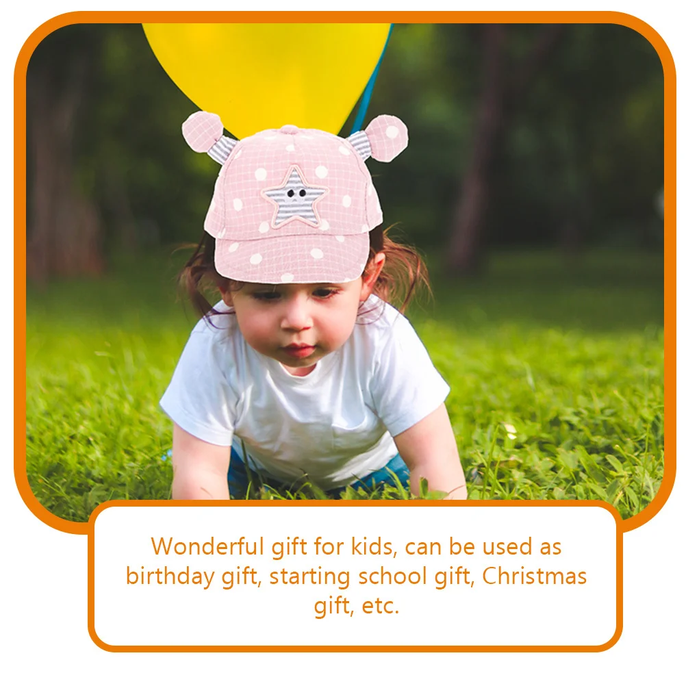 

2 Pcs Spring and Hat Toddler Girls Baseball Hats Visor Kids Infant Boy