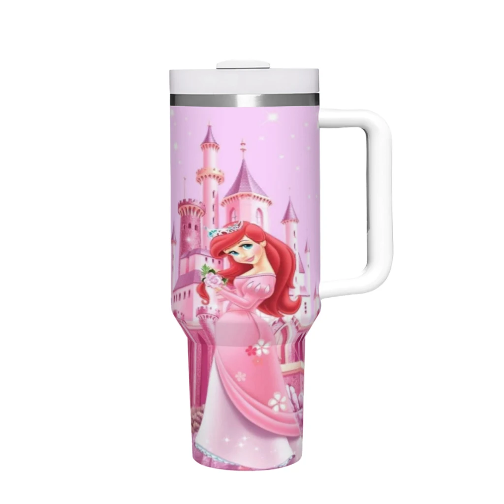 

Car Travel Mugs Princesses Stainless Steel 304 Tumbler Water Bottle 40oz/1200ml