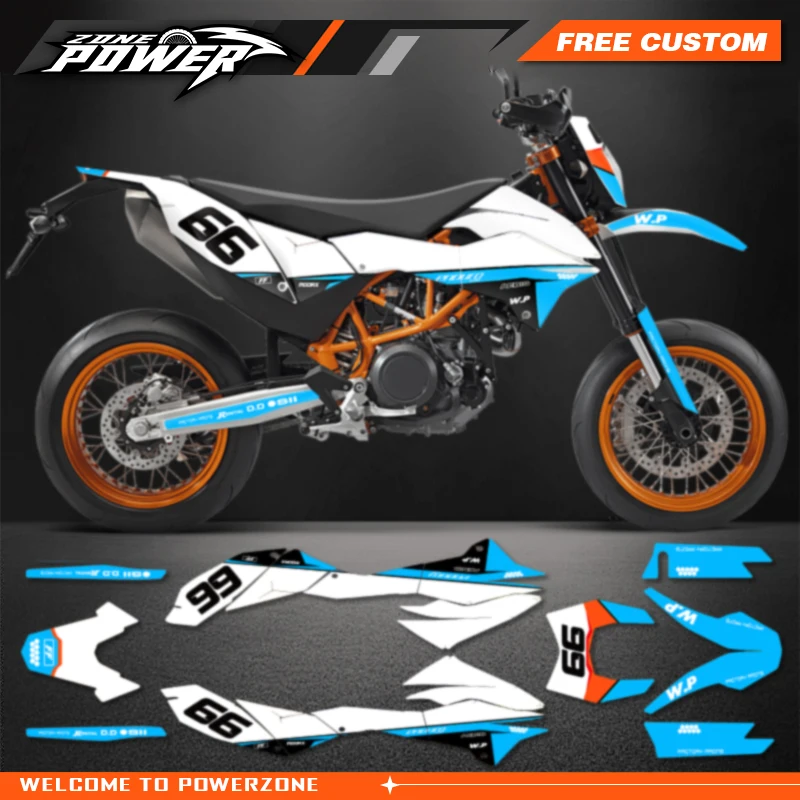 Powerzone Graphics Motorcycle Decal Sticker Deco Kits For KTM 690 SMC-R 2012 2013 2014 2015 2016 2017 2018 customized 07