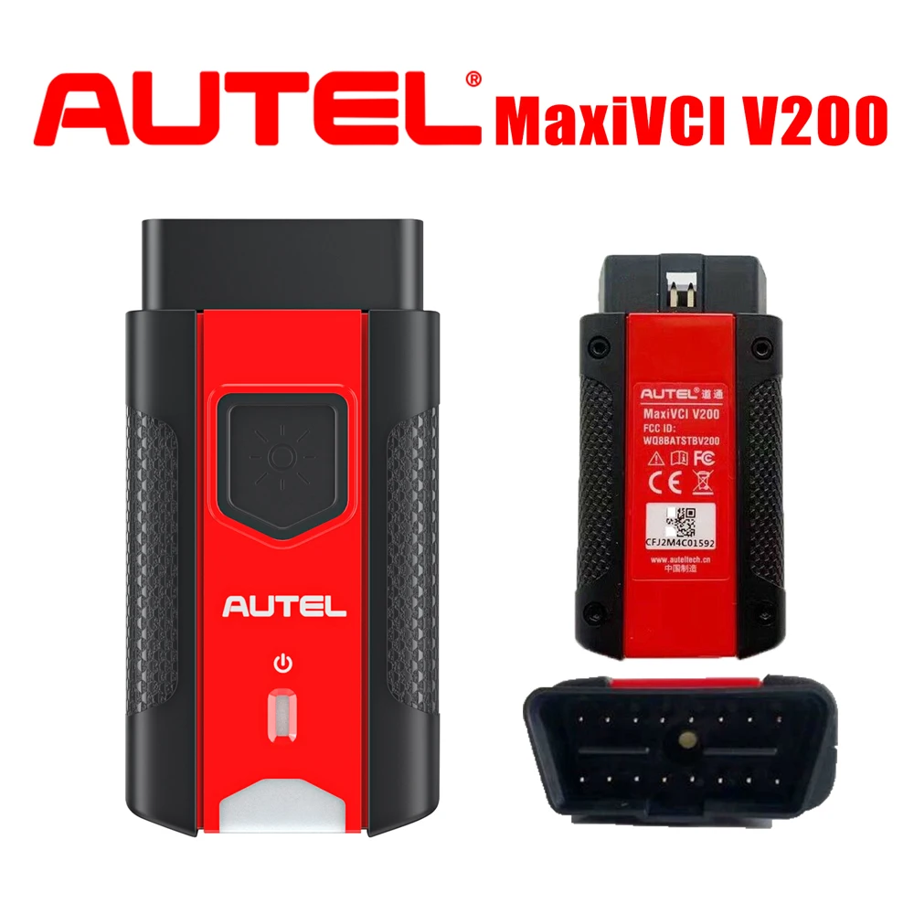 Разъем Bluetooth Autel MaxiVCI V200, интерфейс связи автомобиля, поддержка CAN FD, совместимый с Autel KM100 / MS906Pro