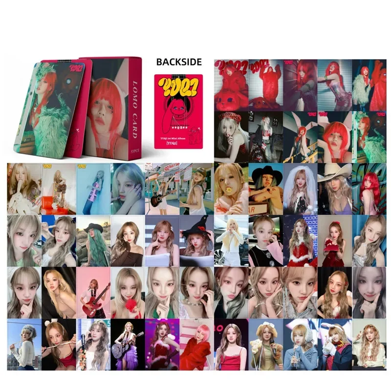 HOT 55Pcs/box Kpop (G)I-DLE YUQI SOLO Photo Cards GIDLE World Tour Song Yuqi YUQ1 LOMO Premium Photos