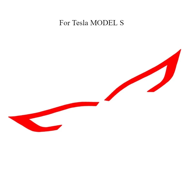 For Tesla MODEL S Headlight Eyebrow Sticker, Daytime Running Light Film, and Color Change Vinyl Wrap