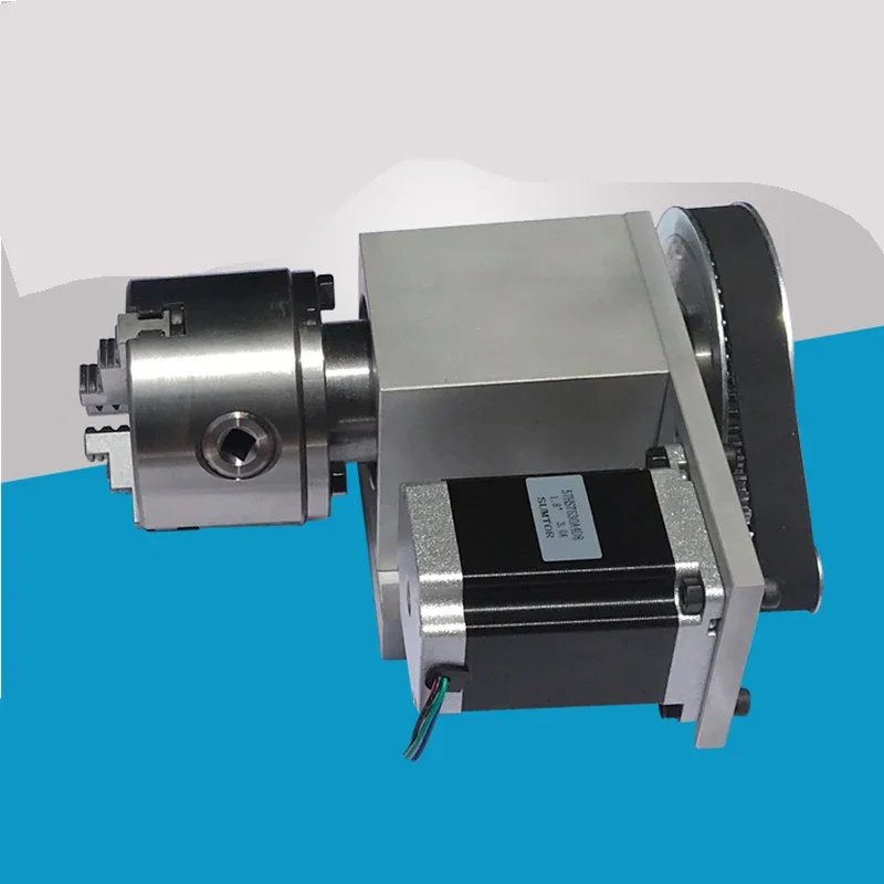 ขนาดเล็กใหม่แกะสลักเครื่องแกน Cnc เครื่องแกะสลักแกนหมุน 80mm Chuck Thimble Tailstock การจัดทําดัชนีหัว Cnc แกะสลัก