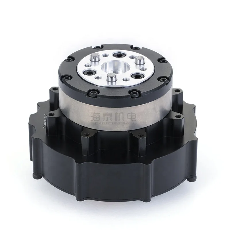 Servo Motor HT8108-J48-2E Geared Motor with Dual Encoders Closed Loop FOC Control Compact High Torque Brushless DC Motor for AGV