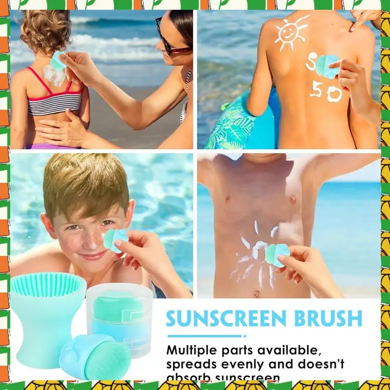 Professional Tool Sunscreen Applicator For Kids, Sunscreen Brush Set, Sunscreen Lotion Applicator Travel Sunscreen Applicator