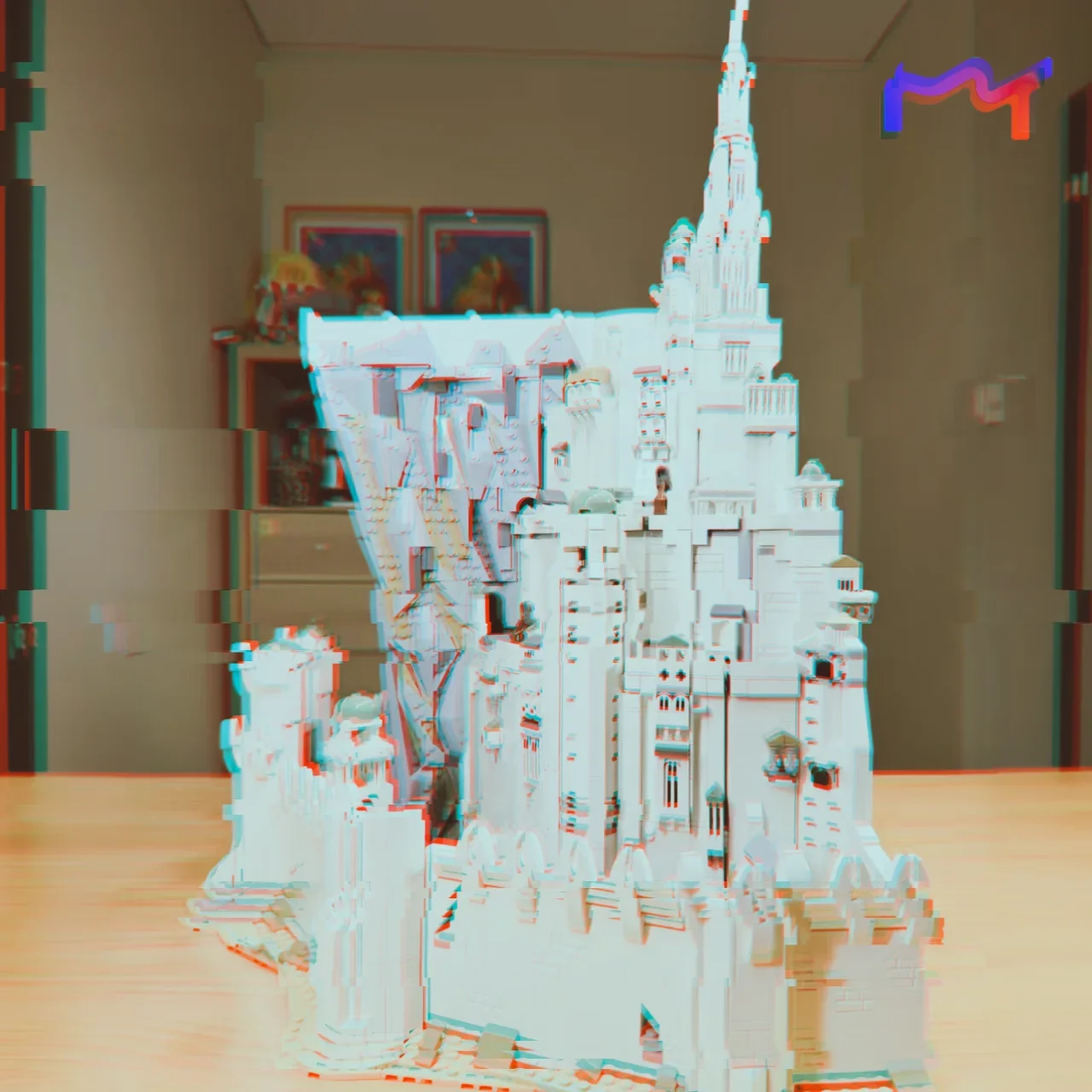 Popular 2026 Hot Toys Classic Movie 8278pcs Mystical White 3D Castle Building Blocks Puzzle Model Toy For Ornament Birthday Gift