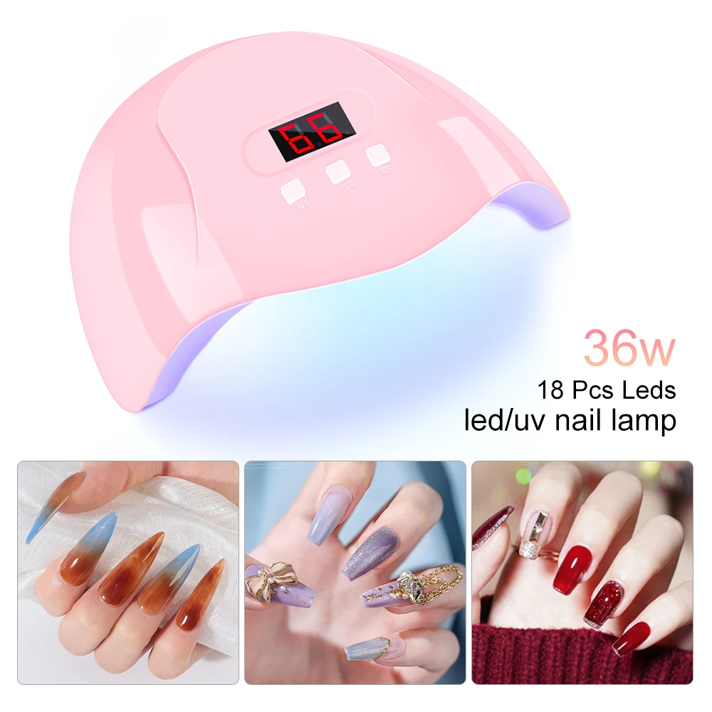 LIMEGIRL Gel Nail Polish Kit with UV Lamp 6