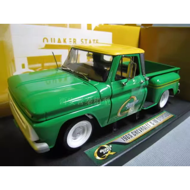 

Diecast GreenLigh 1:18 Scale CHEVROLET C 10 Pickup Green Alloy Car Model Collectible Toy Gift Souvenir Display Ornament