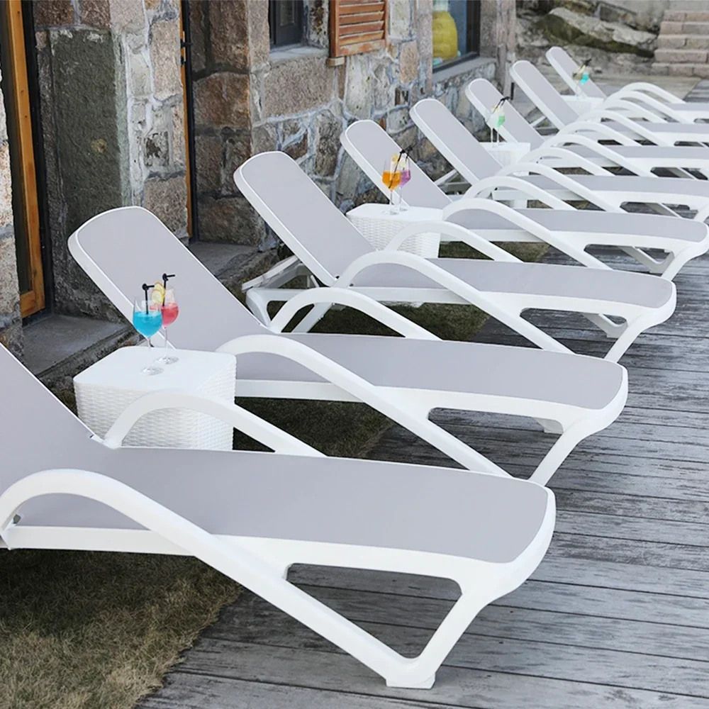 

Polypropylene Plastic Sunbed Pool Sun Loungers Beach Sea Lounger Chair