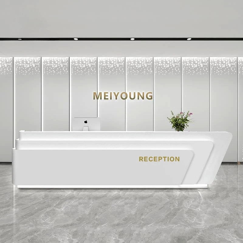 

Роскошная стойка регистрации, офисный стол Mostradores, стол для института красоты, атрил для хранения вещей для Iglesia Podium