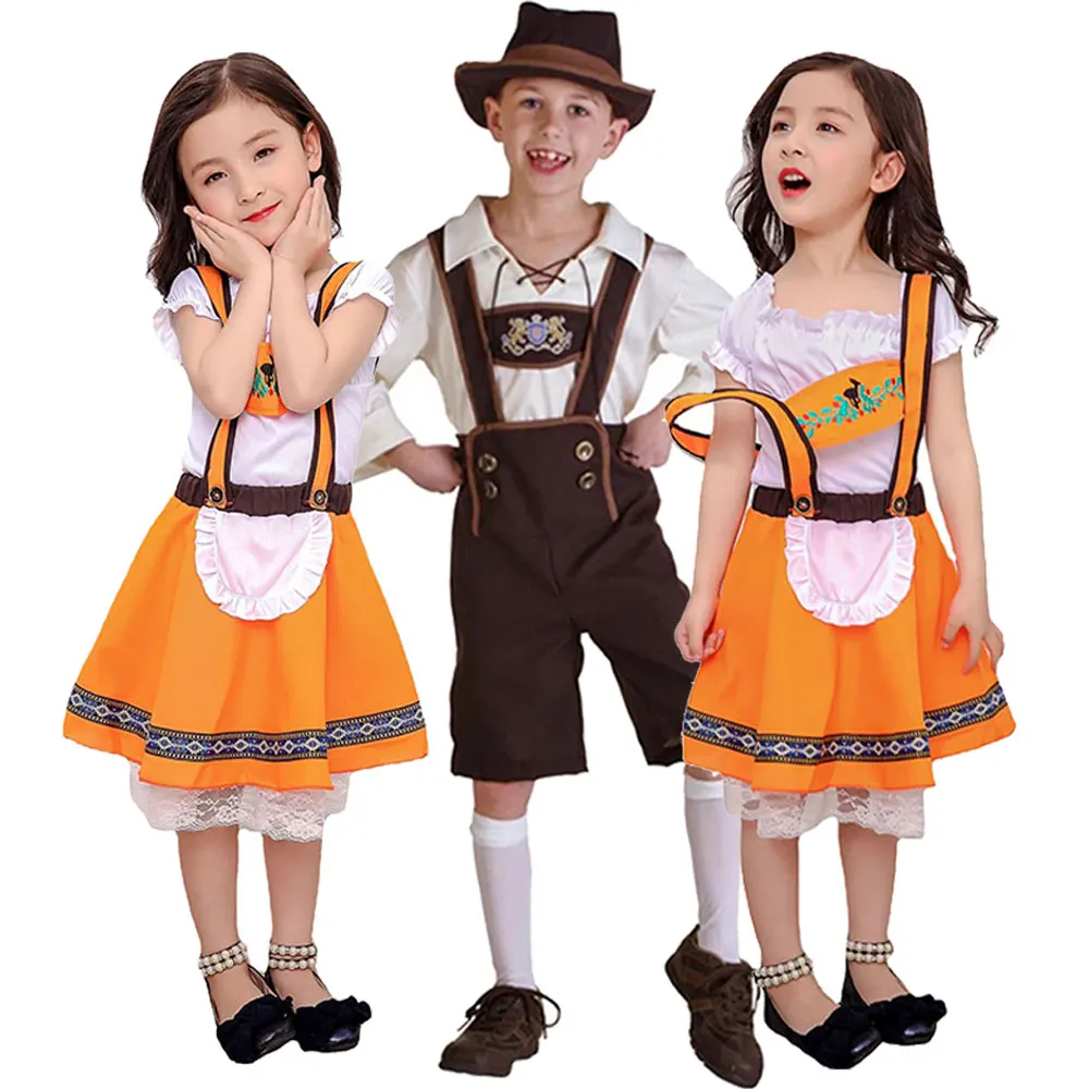

German Oktoberfest Children Costume Bavarian Fantasia Festival Party Kids Beer Girl Cospaly Dress Multiple Styles To Choose From