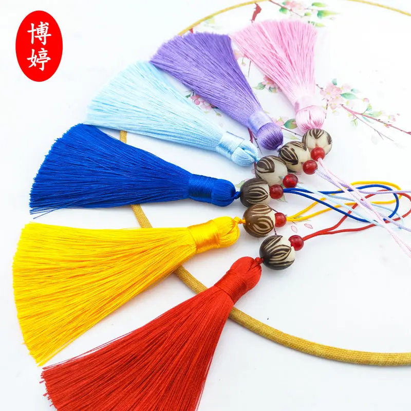 Bodhizi Diy Jewelry Car Hanging Hand Woven Chinese Knot Mobile Phone Hanging Accessories Hanging Tassel Accessories