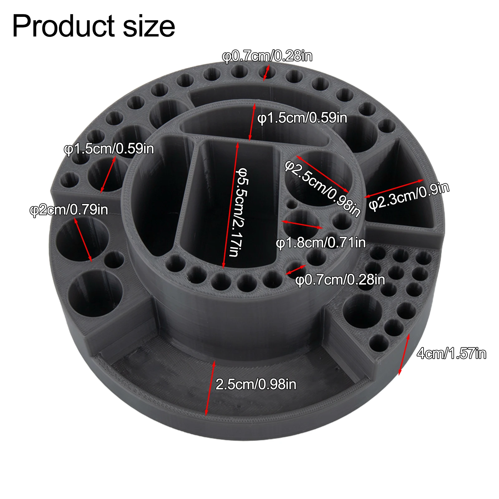 

Fishing Equipment Holder Fishing Tool Storage Rack Approx. 20*20*10cm 7.87*7.87*3.93inch Fly Tying Station Multi-Grid Design