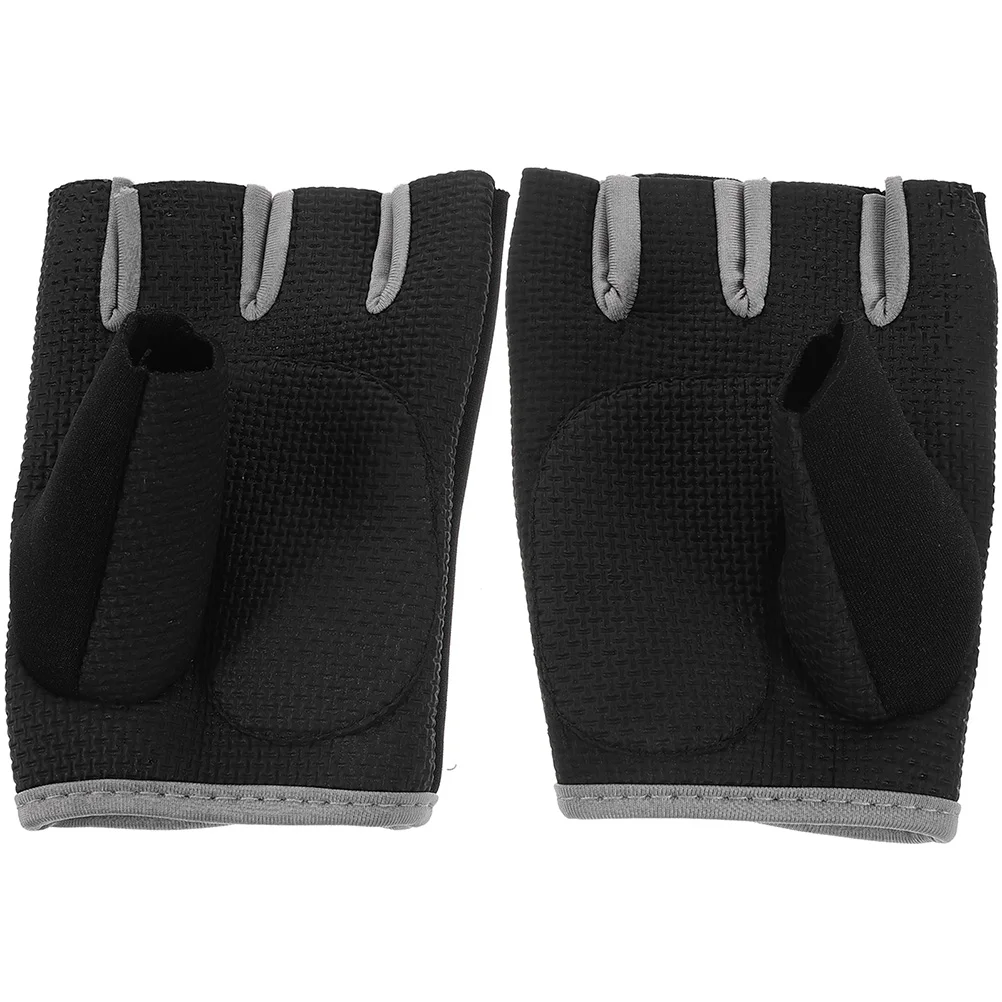 2 Pcs Fitness Gloves Portable Fishing Half Wear-resistant Bike Professional Riding Weightlifting Protective Cycling Gym for Men