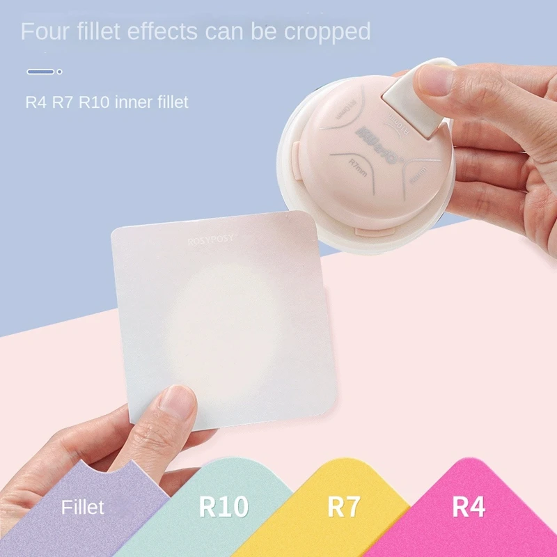 KW-TRIO 카드 제작, 라미네이트, 카드스톡용 4 웨이 코너 라운더 펀치, 4mm, 7mm, 10mm, 4 인 1 코너 커터