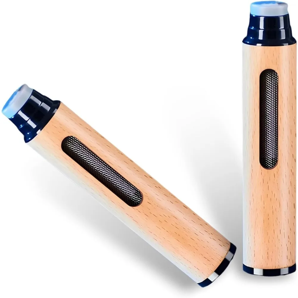 Handmade Wooden Portable Ashtray Anti-Drop Ash Collector Universal Design Suitable for Cars and Homes