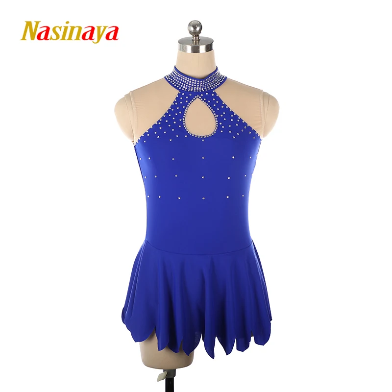 traje-de-actuacion-de-patinaje-artistico-para-ninos-uniforme-de-examen-uniforme-de-actuacion-falda-de-patinaje-rosa-de-manga-larga-corta