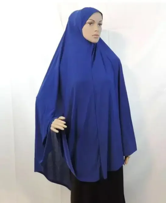 Duży rozmiar 120*110cm muzułmański modlitwa hidżab Amira pull on szalik chustka na głowę islamskie szaliki długi top cover Turban czapki Bonnet hidżaby