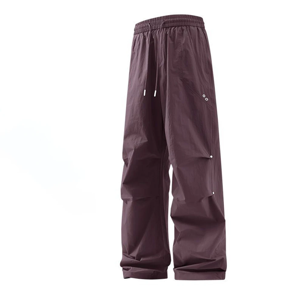 Invisible Open Crotch Outdoor Sex Men's Trekking Pants Cargo Streetwear Loose Pocket Casual Summer New Paratrooper Trousers