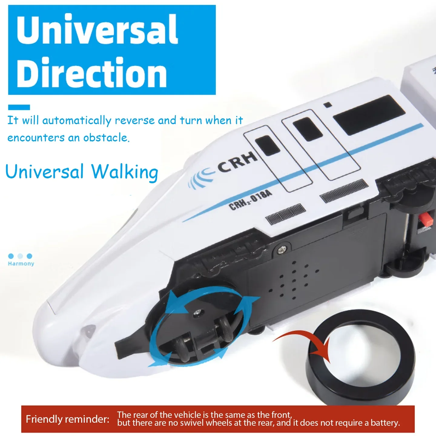 Giocattolo del treno ferroviario ad alta velocità fai-da-te per bambini con luci e suoni, set di treni modello elettrico giocattolo per veicoli educativi per regalo di compleanno per ragazzi