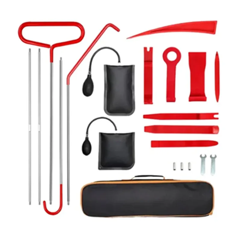 

21/18 шт., набор инструментов для дверей автомобиля, надувной воздушный насос, автоматический зажим для открытия окна, двери, инструменты с длинной досягаемостью, наборы с сумкой для переноски