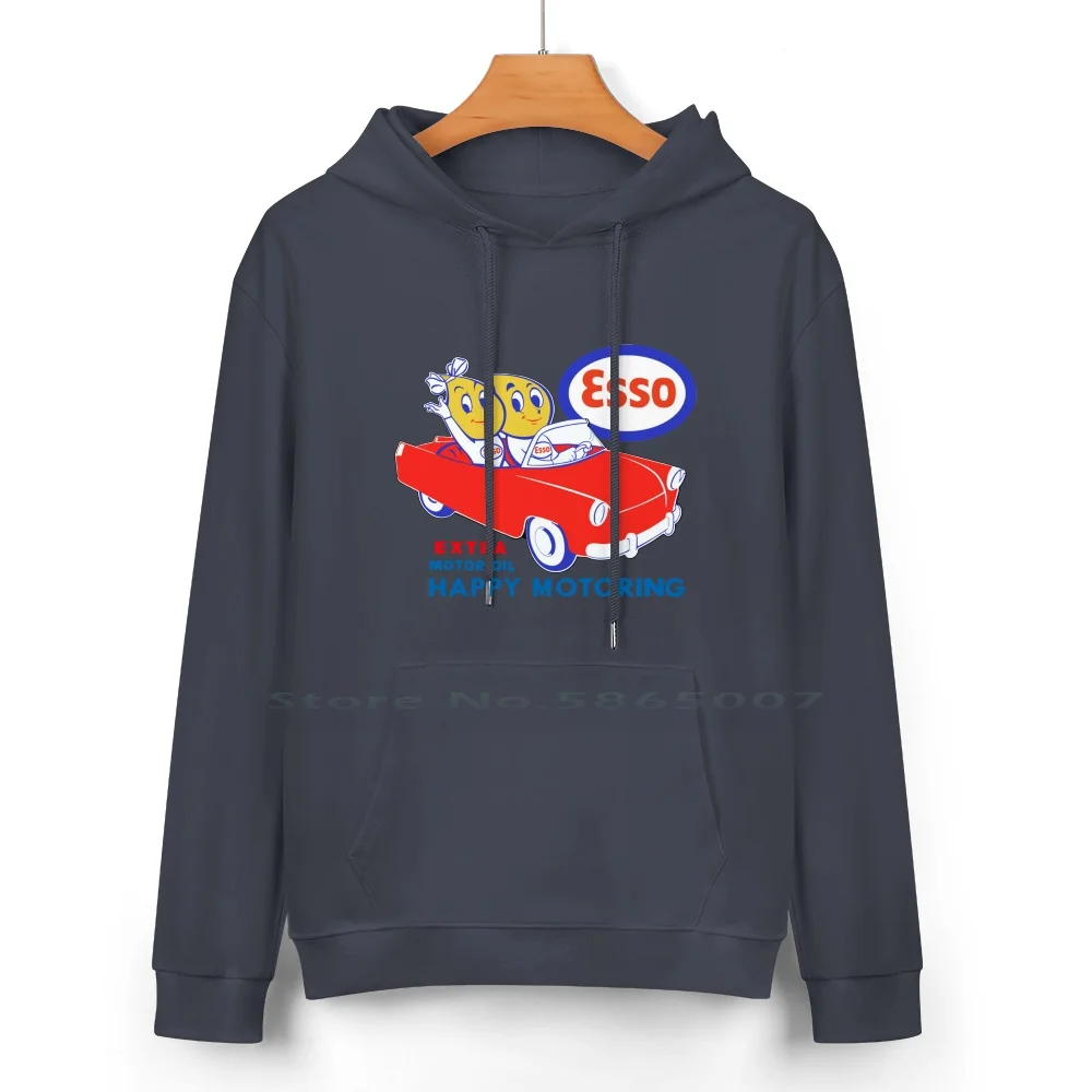 Esso 4 Pure Cotton Hoodie Sweater 24 Colors Motoring Esso Gasoline Cars Vintage Automotive Petroliana 100% Cotton Hooded