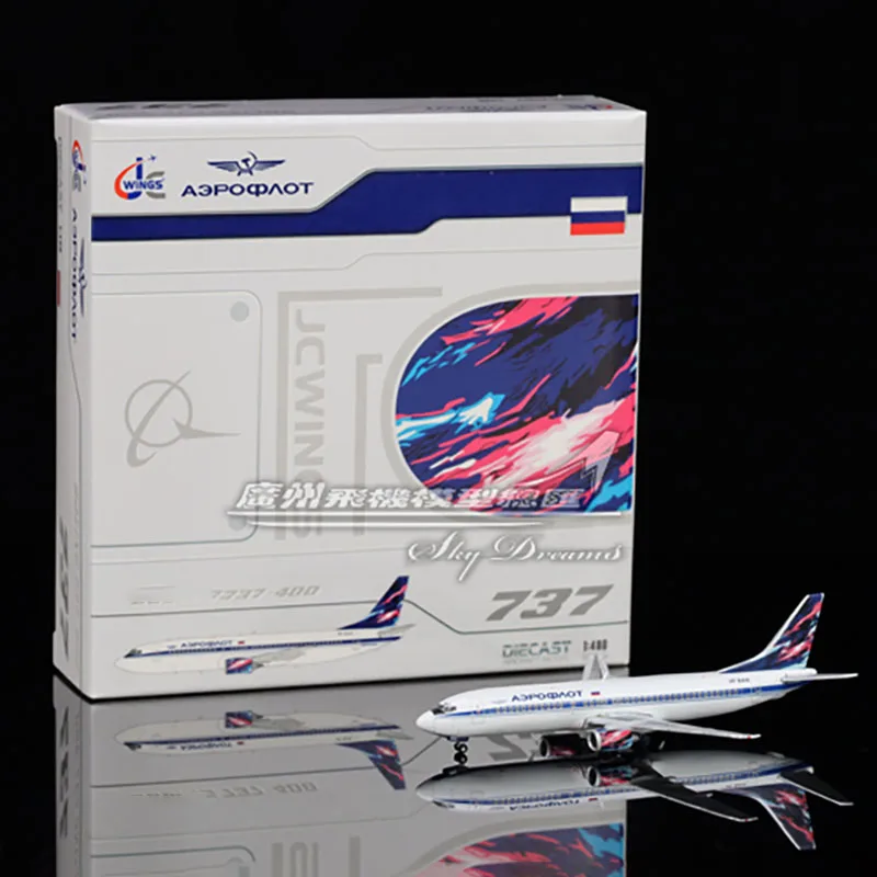 

JCWINGS Die Cast 1:400 Scale Russia XX4978 Aeroflot B737-400 VP-BAN Domestic Alloy Aircraft Model Airplane Collection Toy Gift