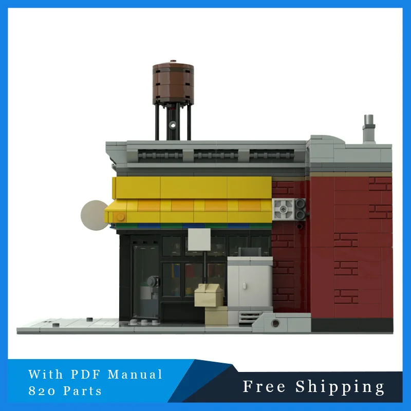 820 أجزاء MOC المدينة الحديثة مشاهد الشوارع وحدات قبو النبيذ اللبنات لتقوم بها بنفسك التعليمية الجمعية لعبة هدايا عيد ميلاد الأطفال #3