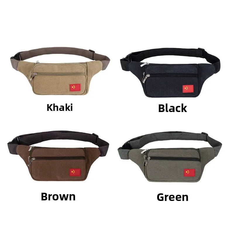 

Уличная холщовая спортивная поясная сумка с мужской тактической поясной сумкой для хранения мобильного телефона
