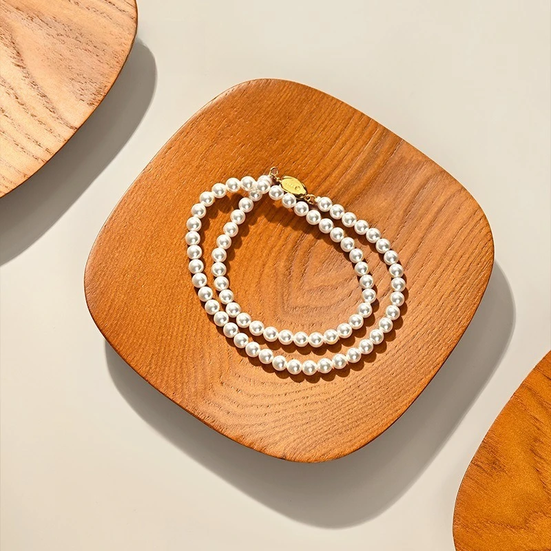 Solid Wood Jewelry Display Tray, Ring, Wenwan Bracelet, Earring & Bangle Storage, Jewelry Viewing Plate