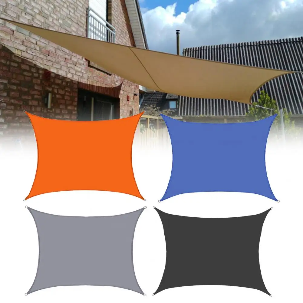 

Waterproof Anti-UV Polyester Triangle Awning Sun Shading Net Sun Shade Sail Outdoor Sun Shelter Garden Canopy Shade Cloth