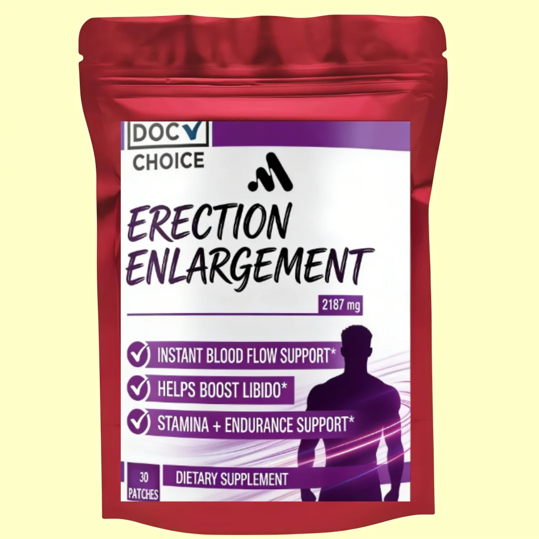 Performance Enlargement Patches for Men: 30-Count Transdermal Formula for Bigger, Longer, Thicker Results
