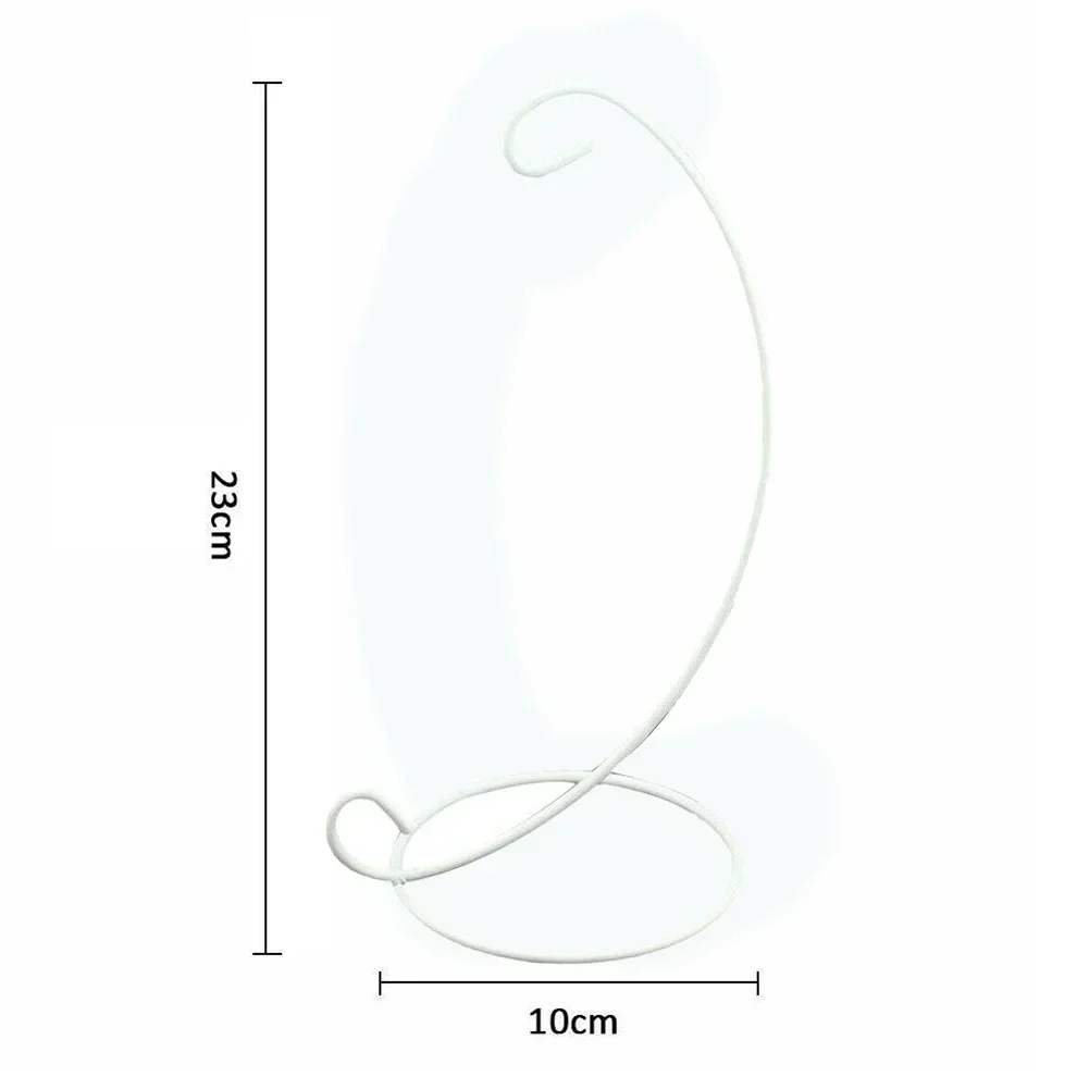 5/10 قطعة ديكور المنزل الحلي حامل حامل الحديد حامل النبات المشهد الصغير معلقة الداعم لغرفة النوم ديكور حديقة حلية #5