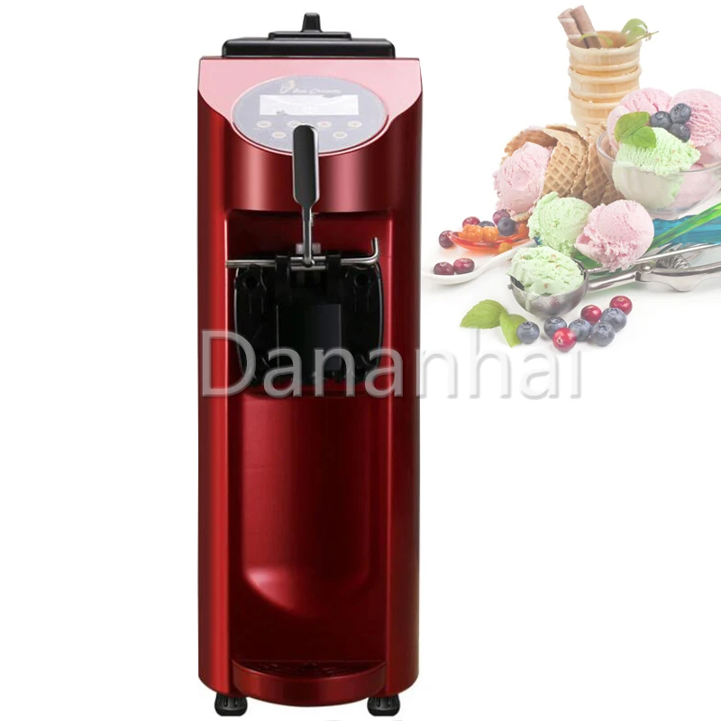 Small Single Head Ice Cream Machine, Fully Automatic Stainless Steel Frozen Yogurt Machine