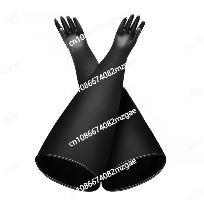 

Acid Alkali Resistant Vacuum Box Special Gloves Flange Scientific Research Test Battery Factory Operation Liquid Injection Box